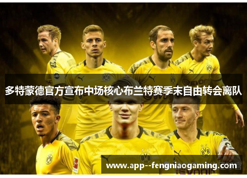 多特蒙德官方宣布中场核心布兰特赛季末自由转会离队